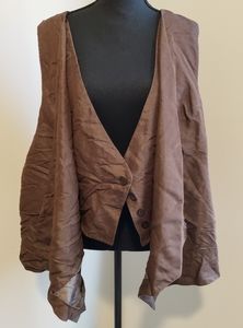 Brown Double Layer Vest